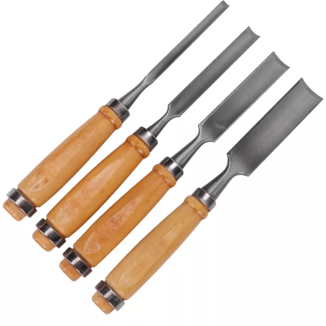 4Pcs/Stet Carving Tools Carpenter Tool Curved Wood Chisel Woodworking Tools
