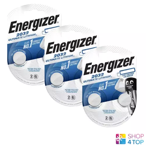 6 Energizer Cr2032 Ultimate Lithium Batterien 3V Coin Cell Dl2032 Exp 2025 Neu