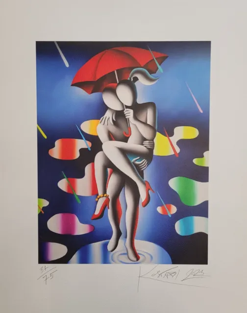 Mark Kostabi  Fine Art  giclée  Passion In The Rain  Pop casa arte quadri