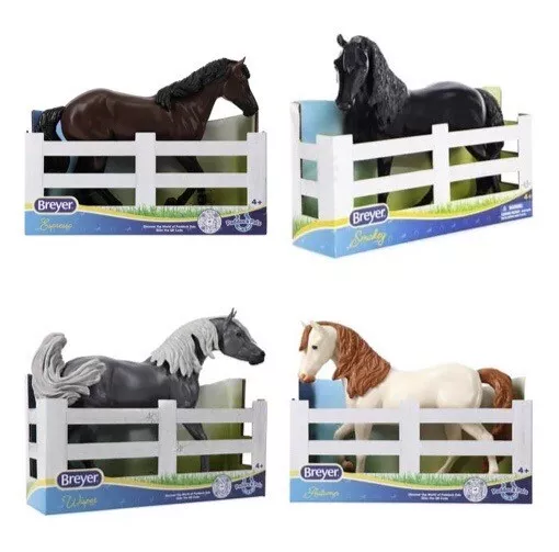 Set of 4 Breyer Farms toy horses (perfect size for Barbie)