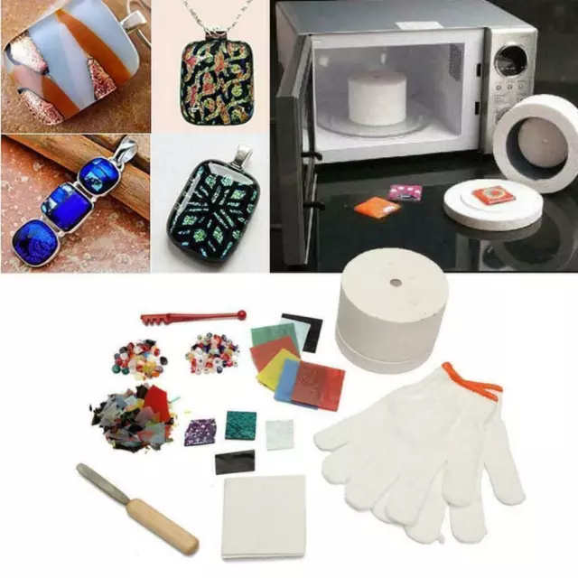 Pro Extra Large Microwave Kiln & Fusing Glass Papers DIY Glass Jewelry Making