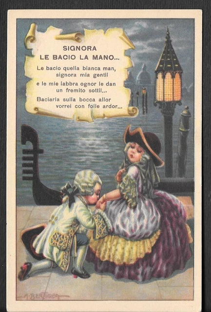 RARA CARTOLINA BAMBINI FIRMATA BERTIGLIA serie 2672