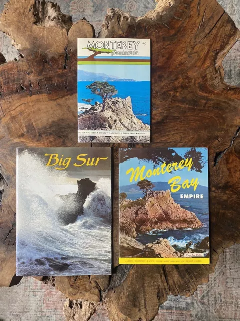 3 Vintage Photo Books on California - Carmel, Big Sur, Monterey, Pebble Beach