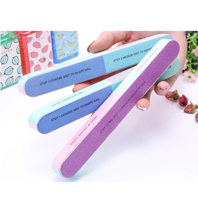 FRCOLOR 300er Set Nagelpuffer – Doppelseitige Nagelfeilen, 5x1,3 Cm, Aus Holz & Sandpapier