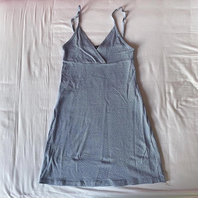 BRANDY MELVILLE FLORAL blue amara dress £16.00 - PicClick UK