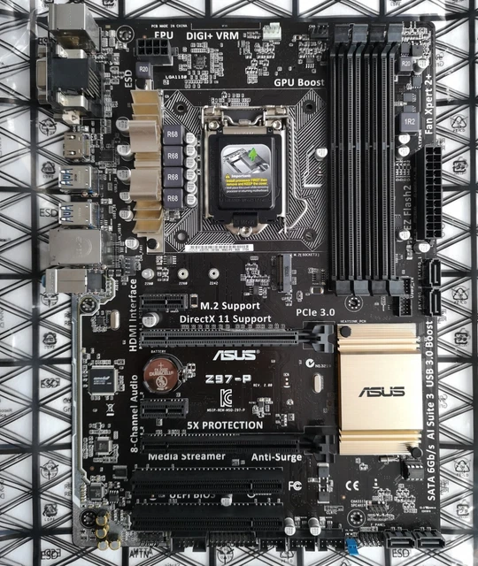 ASUS Z97-P MOTHERBOARD [LGA1150, DDR3, M.2, ATX] £70.00 - PicClick UK