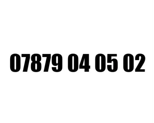 Gold Vip Business Easy Memorable Mobile Phone Number Platinum Sim 07879 04 05 02