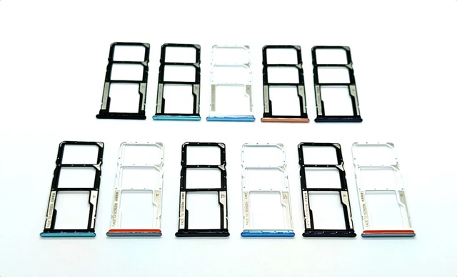 Tiroir Tray Pour XIAOMI REDMI NOTE 10 PRO / 10 PRO MAX - Support Double Carte SIM + Carte SD - Neuf Multicolore