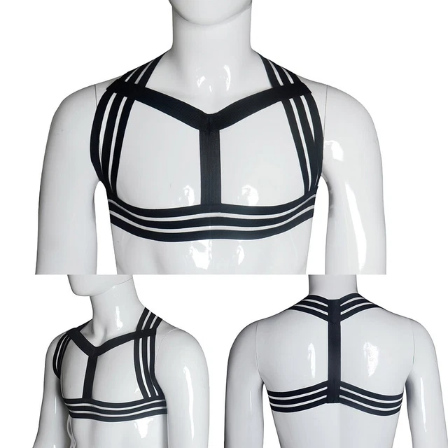 Rechangeable Domestique Scène Bretelles Poitrine Harnais Nylon Tout Neuf Men 'S