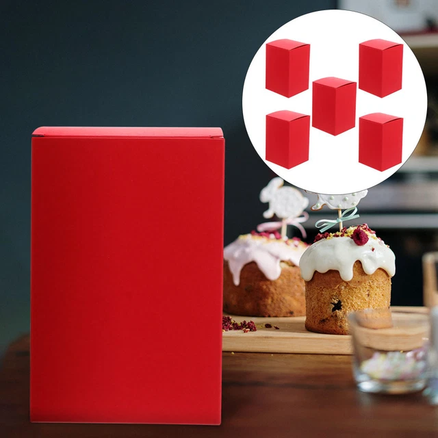 Xmas Treat Gift Box Red Candy Box Paper Cookie Boxes Packing Box