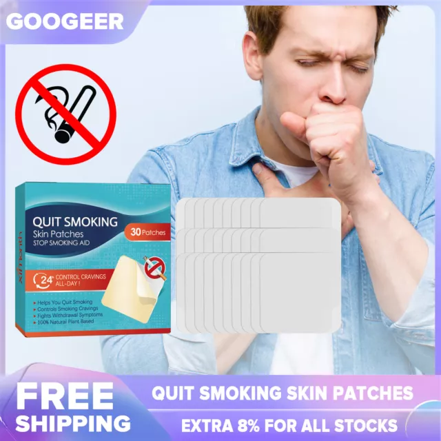 30Pcs Quit Smoking Skin Patch Control Cravings Herbal Stop Smoking Aid Sticker
