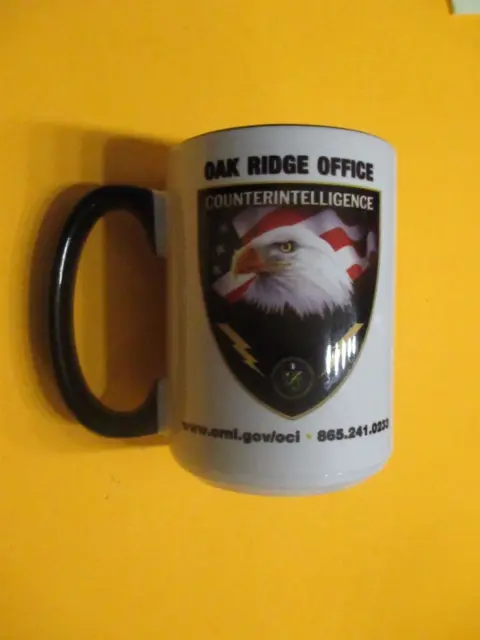 Oak Ridge Tennessee Counterintelligence Dept Of Energy Unused Coffee Mug/Cup Lrg