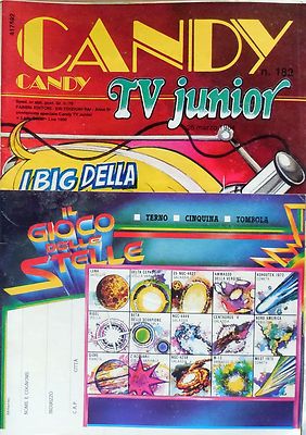 CANDY CANDY N.182 FABBRI EDITORI 1984 TV JUNIOR LADY OSCAR CON CARTOLINA 