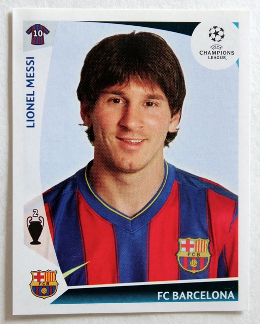 Messi Rookie Panini Sticker PANINI ROOKIE STICKER Lionel Messi Nr. 359 Champions League 2009 Very ...