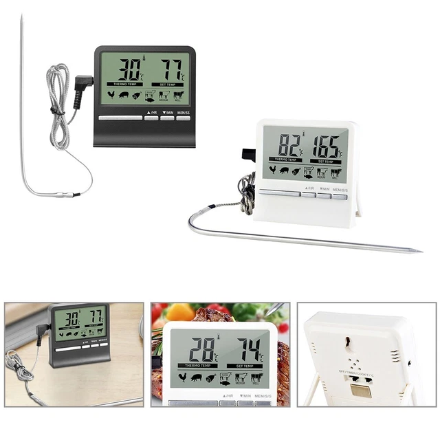 Küchenbackwerkzeug Thermometer Temp Monitor 0-250 ° C Barbecue-Teile Langlebig