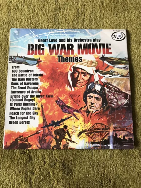 Big War Movie Themes Geoff Love & His Orchestra 1971 MFP Stereo 5171 Vinyl Exc