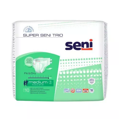 10 Stück (= Pack) Super Seni Trio, Windel für Erwachsene Windelhose Inkontinenz