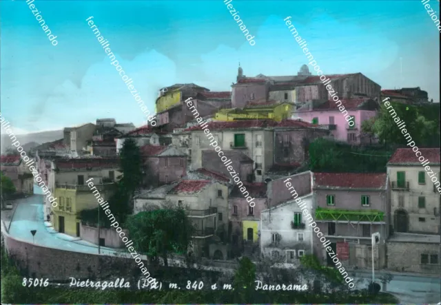 bz759 cartolina pietragalla panorama  provincia di potenza basilicata