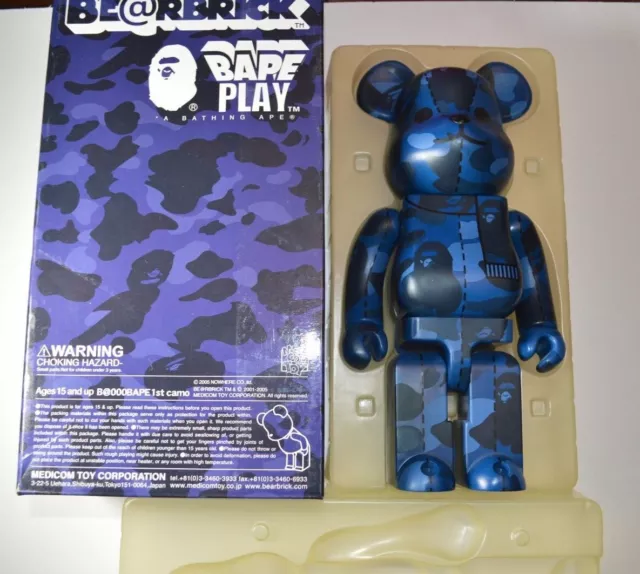 Bearbrick x BAPE Camo 200% Blue – YankeeKicks Online