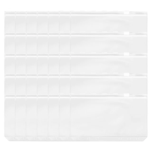 35 StüCk A6 6-Loch Binder Wasserdichte PVC Geld Budget UmschläGe Re N2M1