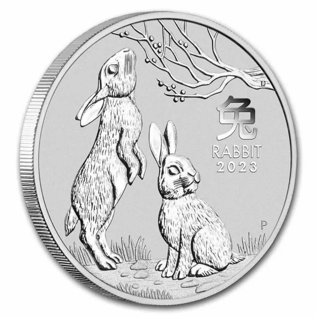 AUSTRALIE 8 Dollars Argent 5 Onces Année du Lapin 2023