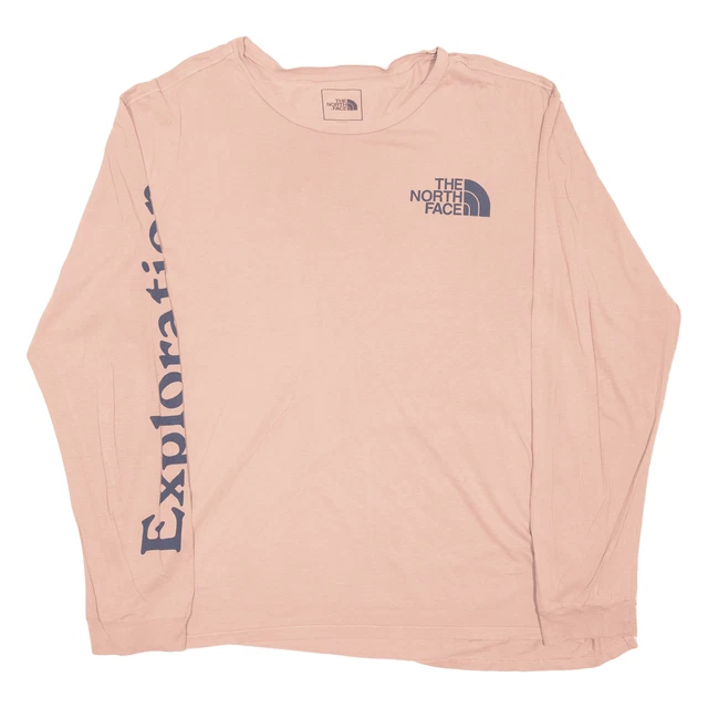 T-shirt THE NORTH FACE Exploration beige maniche lunghe da uomo M