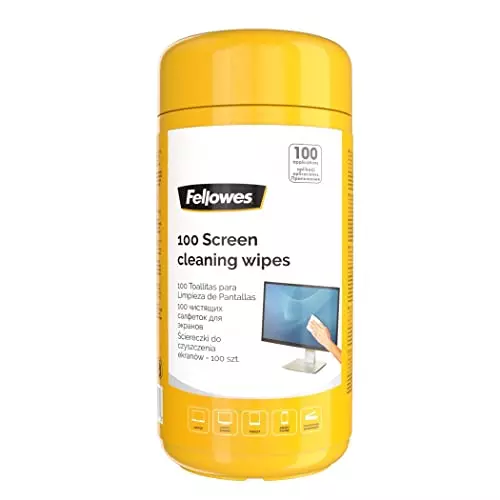 Fellowes 100 Screen and Keyboard Wipes Tub for Home and Office - Phone/Tablet