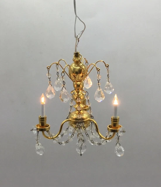 Dolls House light Up Chandelier