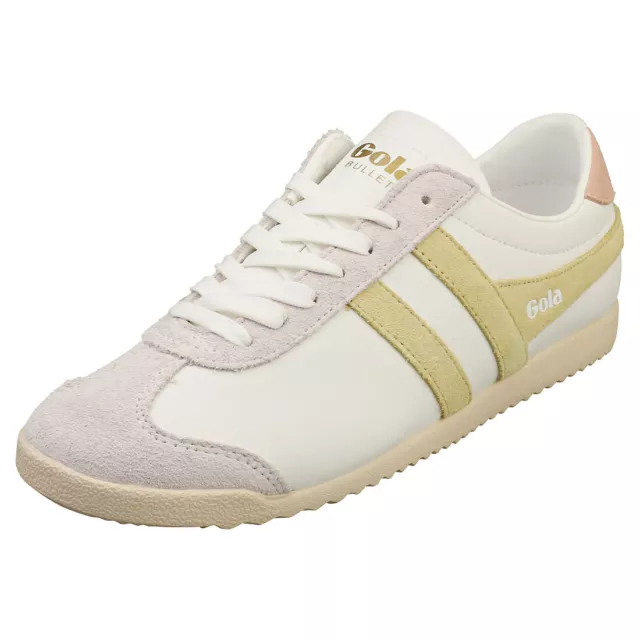 Gola Bullet Pure Femme White Lemon Baskets Mode - 41 EU