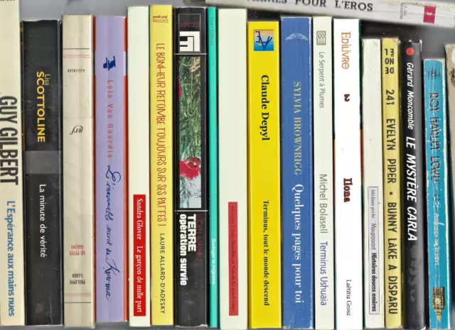 Lot de 19 Livres Brochés Très Bon Etat (UN Dédicacé) Petit Prix Voir les Scans