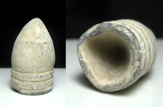 Gettysburg Civil War Battle Relic Fired .58 Rifle Bullet Ramrod Mark Dug 1970s
