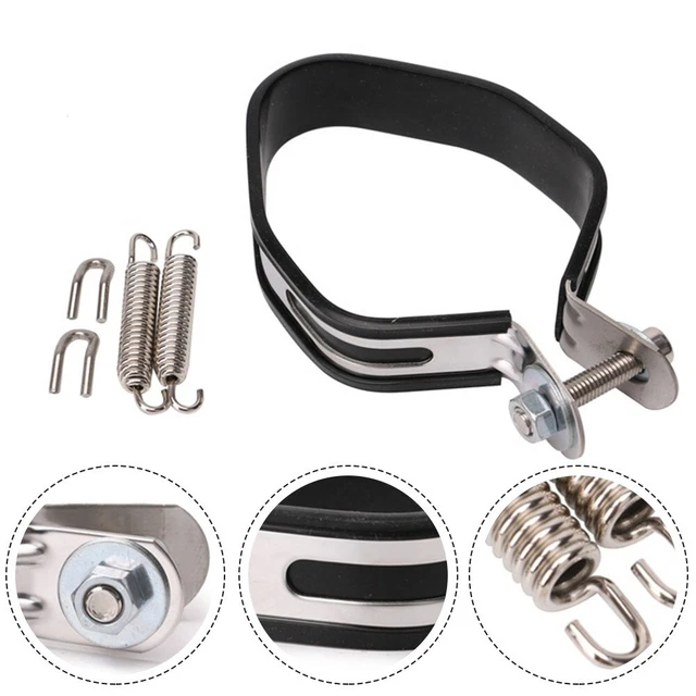 Moto Pièces Silencieux Échappement Support Inox Acier Facile À Installation