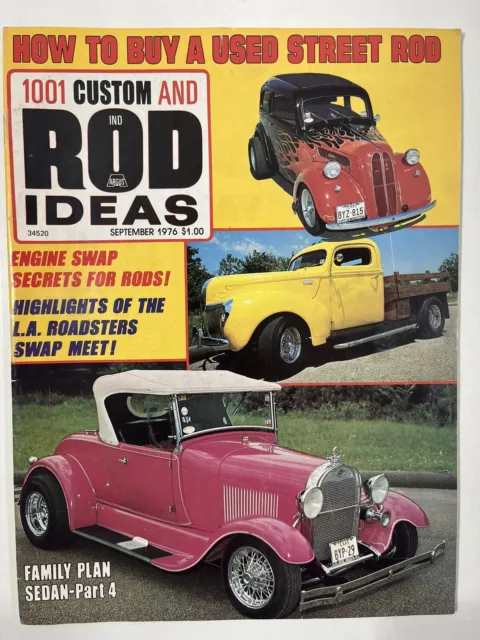 1001 Custom & Rod Ideas Magazine September 1976 (Engine Swap, LA Roadsters)