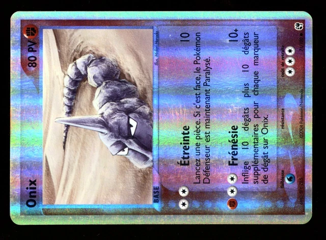 Pokemon Sand Tempet Holo Inv N° 71/100 Onix