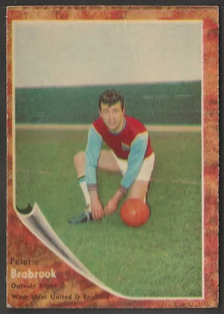 A&BC-FOOTBALL 1963 HACER UNA FOTO-#023- West Ham - Peter Brabrook