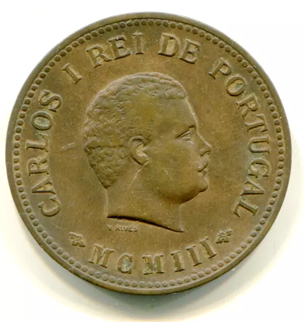 Portuguese India 1/2 Tanga 1903  super HG coin KM-16  lotfeb2768