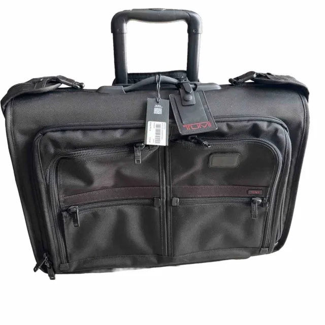 Tumi Alpha 2 Wheeled Carry-on Garment Bag Luggage 022037DH Black 22” NWT