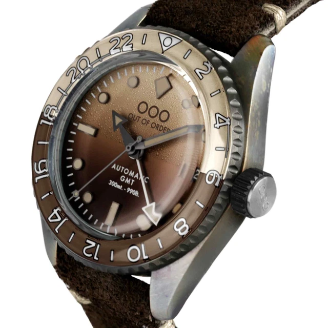 Out Of Order 001-25.IC Uomo Irlandese Caffè Automatico Gmt Polso 3