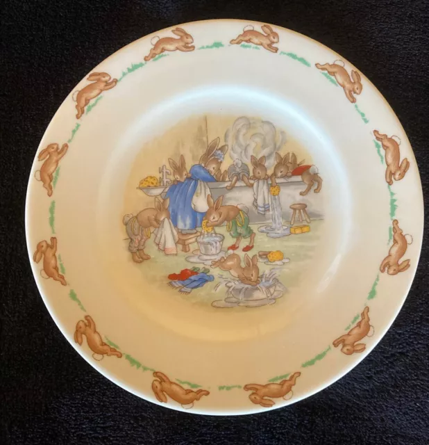 🌟ROYAL DOULTON 'BUNNYKINS' BONE CHINA  Bunny Bath Plate 🌟