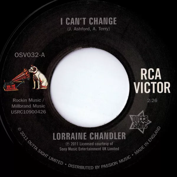 Lorraine Chandler - I Can't Change / You Only Live Twice - Used Vinyl - K8100z