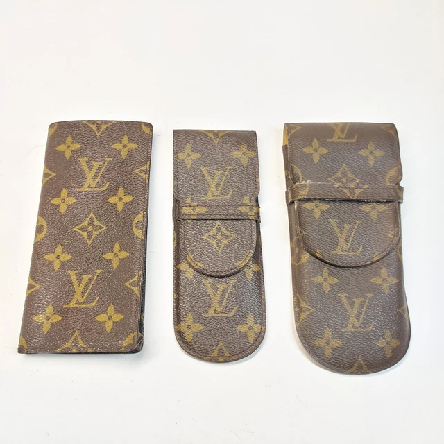 Louis Vuitton LV Pen Case 3 pieces set Eye Glasses Case  Monogram 1159941
