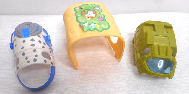 Zhu Zhu Pets Bundle 3 Hamster Battle Armour Yellow Hut/Cover Accessories Used