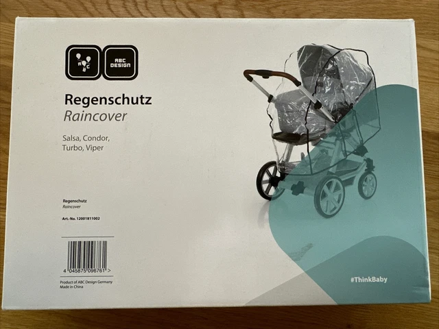 ABC Design Universal Regenschutz Regenverdeck Regenhaube für Kinderwagen