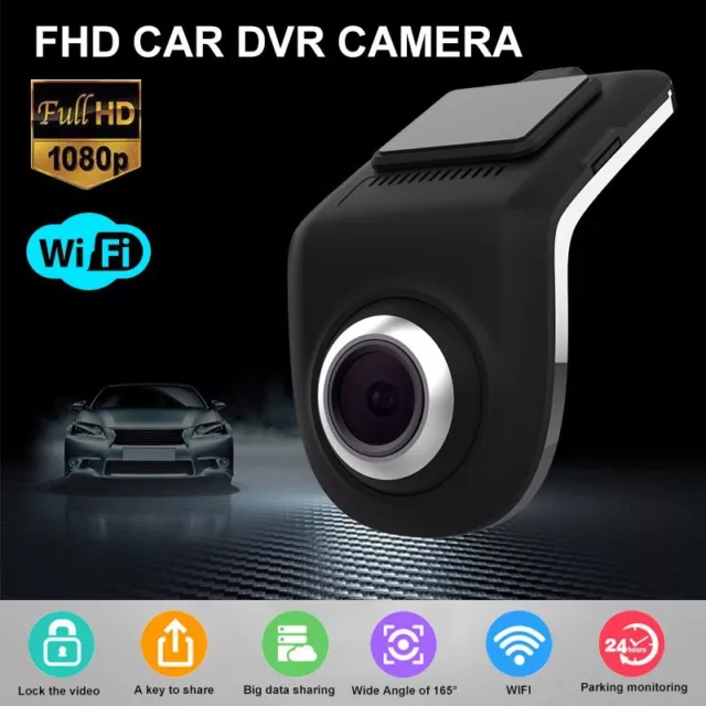 HD 1080P WIFI Car Hidden Camera Dash Cam Dual Lens DVR G-Sensor Video Recorder