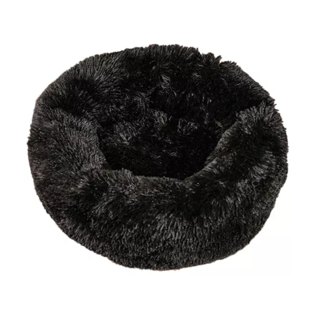 Round Plush Cat Dog Bed Cushion Donut Cuddler Washable Soft Mat Small/Medium Pet