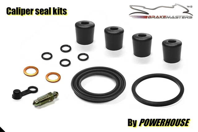 Brakemasters Front Brake Caliper Seal Rebuild Kit For Kawasaki Z650 C3 1979 (KZ650) – UK Made Rubber Seals