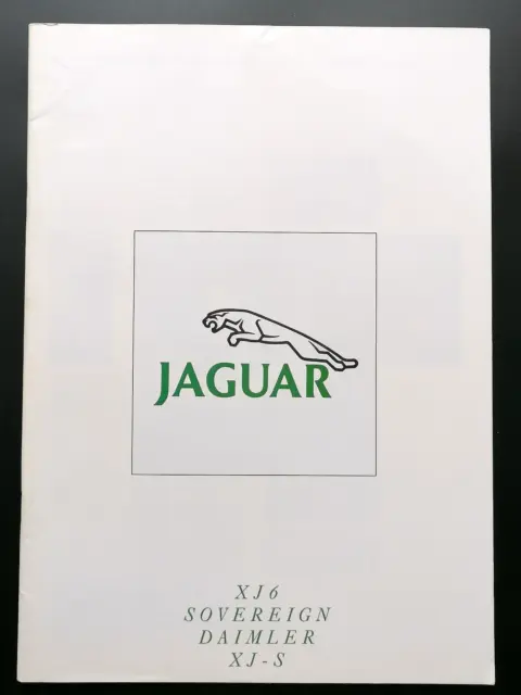 1990 JAGUAR DAIMLER RANGE Sales Brochure - XJS, XJ Series III V12, XJ40 2.9 4.0