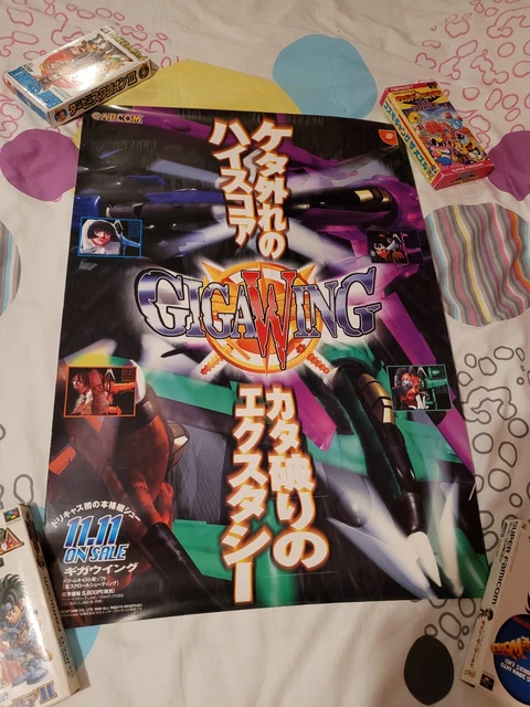 3 THREE WONDERS Capcom Shoot Arcade B1 Size Official Poster! EUR 199,99 - FR