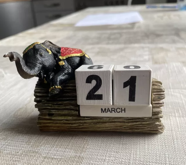 Ewiger Kalender Thailand Mit Elefant