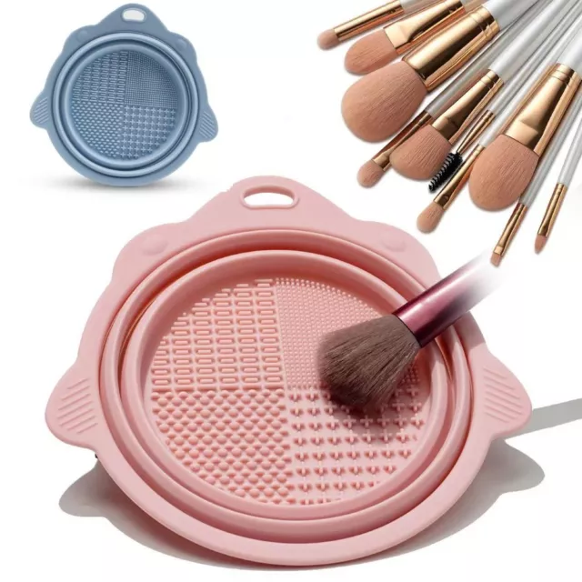 Foldable Silicone Etercycle Makeup Brush Cleaner Scrubbing Pad Scrubbing Board